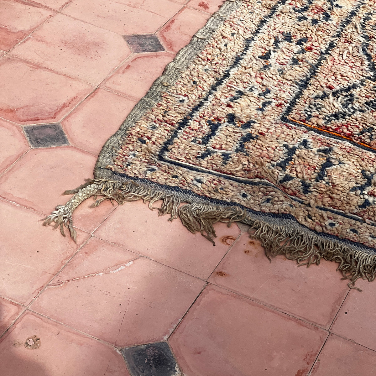 Vintage Beni Mguild Rug 10.83 ft × 6.23 ft