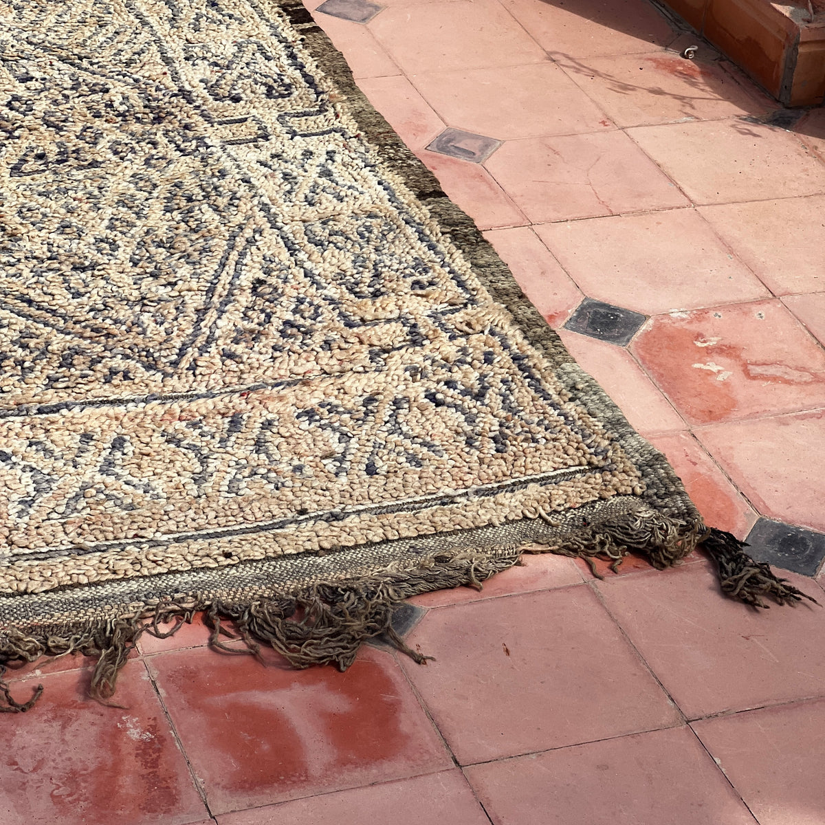 Vintage Beni Mguild Rug 10.83 ft × 6.40 ft