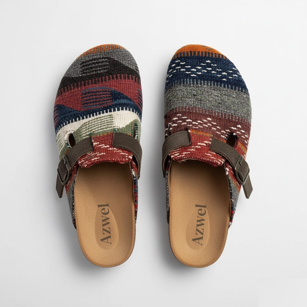 Handmade Moroccan Kilim Clogs