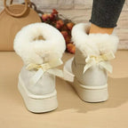 Hollyfern Women's Faux Fur Ankle Boots