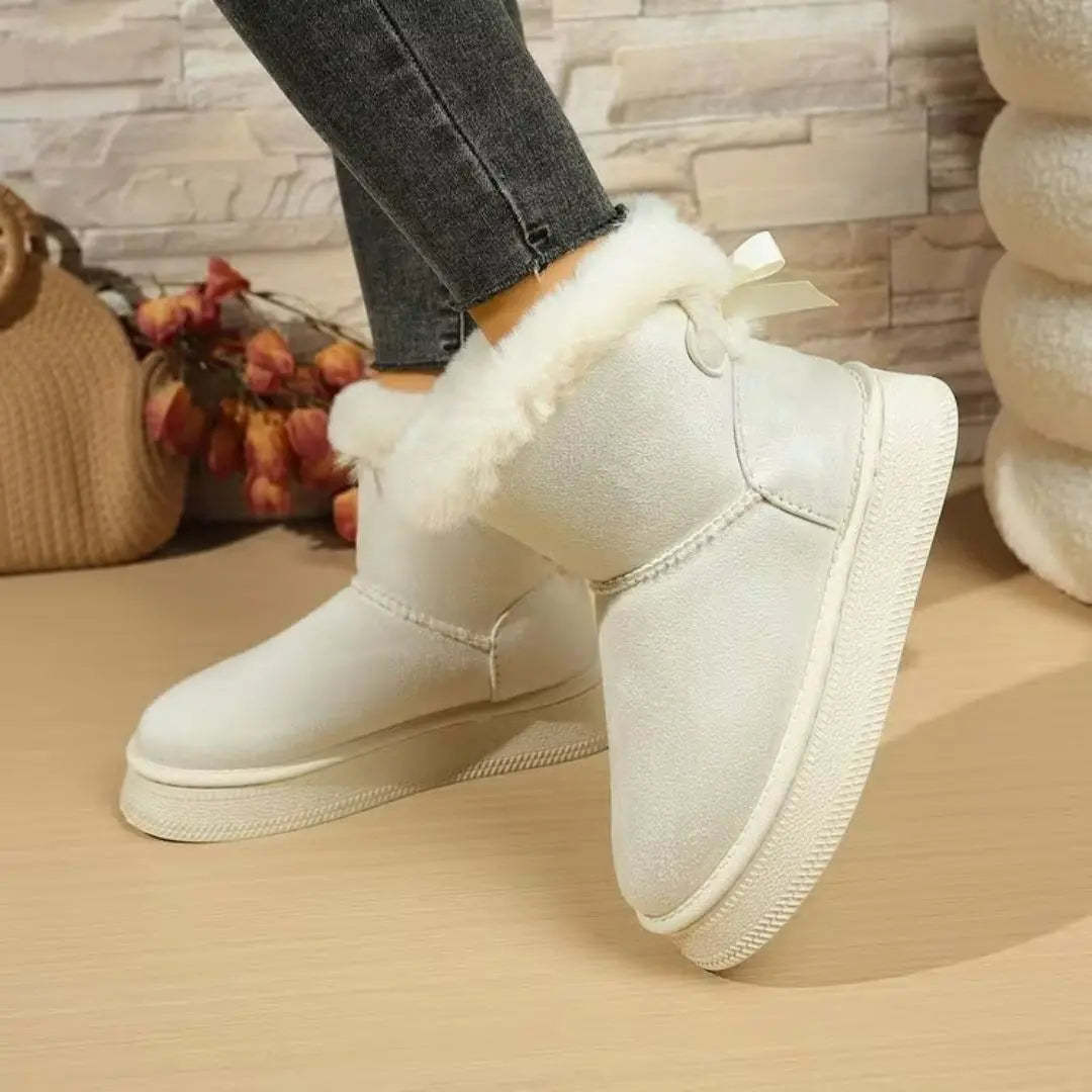 Hollyfern Women's Faux Fur Ankle Boots