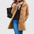 Women's Classic Button-Front Long Coat