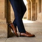 The Carver Men's Leather Basketweave Loafer