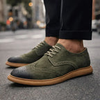 Marlo Premium Suede Lace-Up Shoes - Flexible Casual Brogues