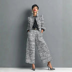 Women's Textured Long-Sleeve Two-Piece Outfit