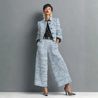 Women's Textured Long-Sleeve Two-Piece Outfit