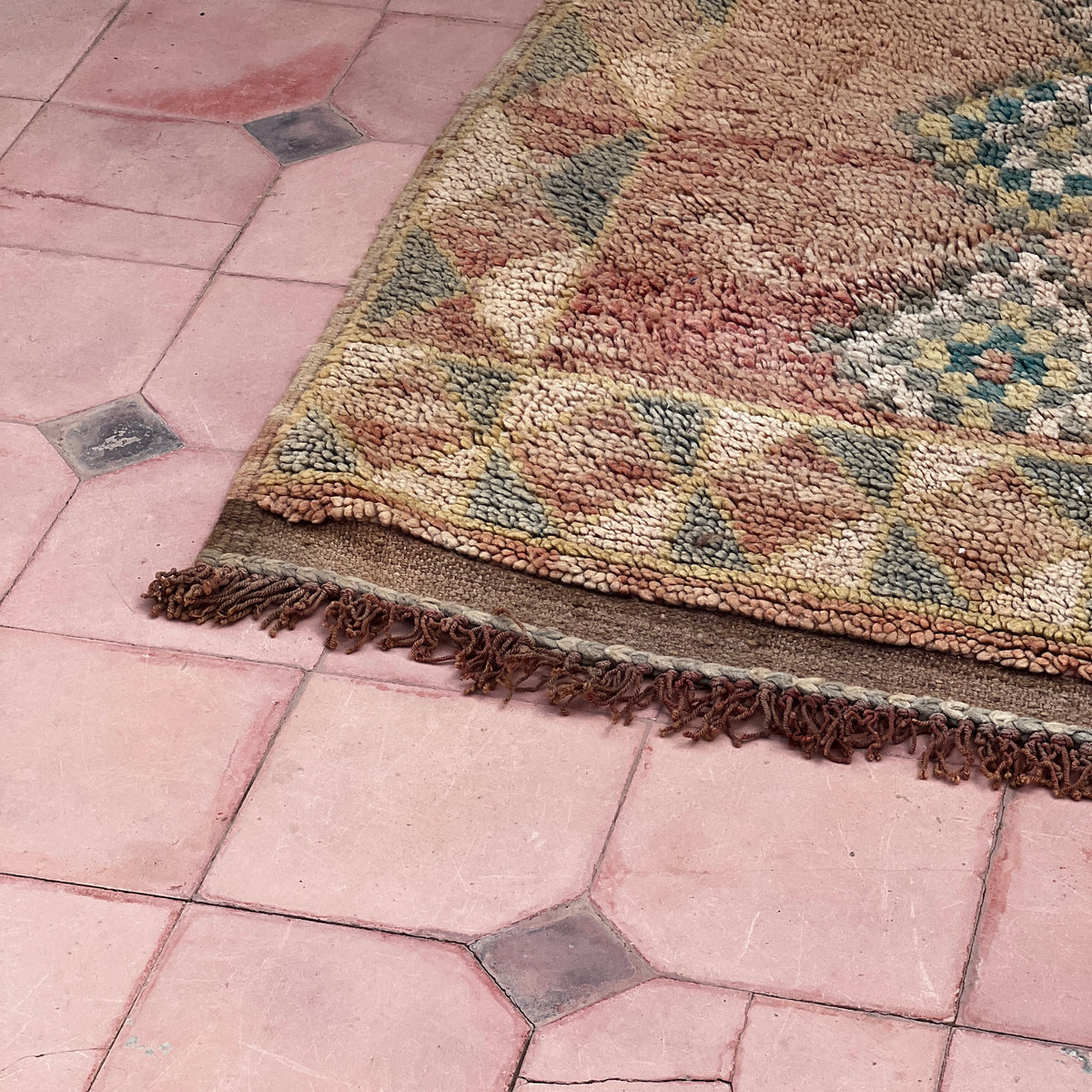 Vintage boujaad Rug 10.83 ft × 5.25 ft