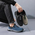 Men's Waterproof Slip-On Walking Shoes with Arch Support