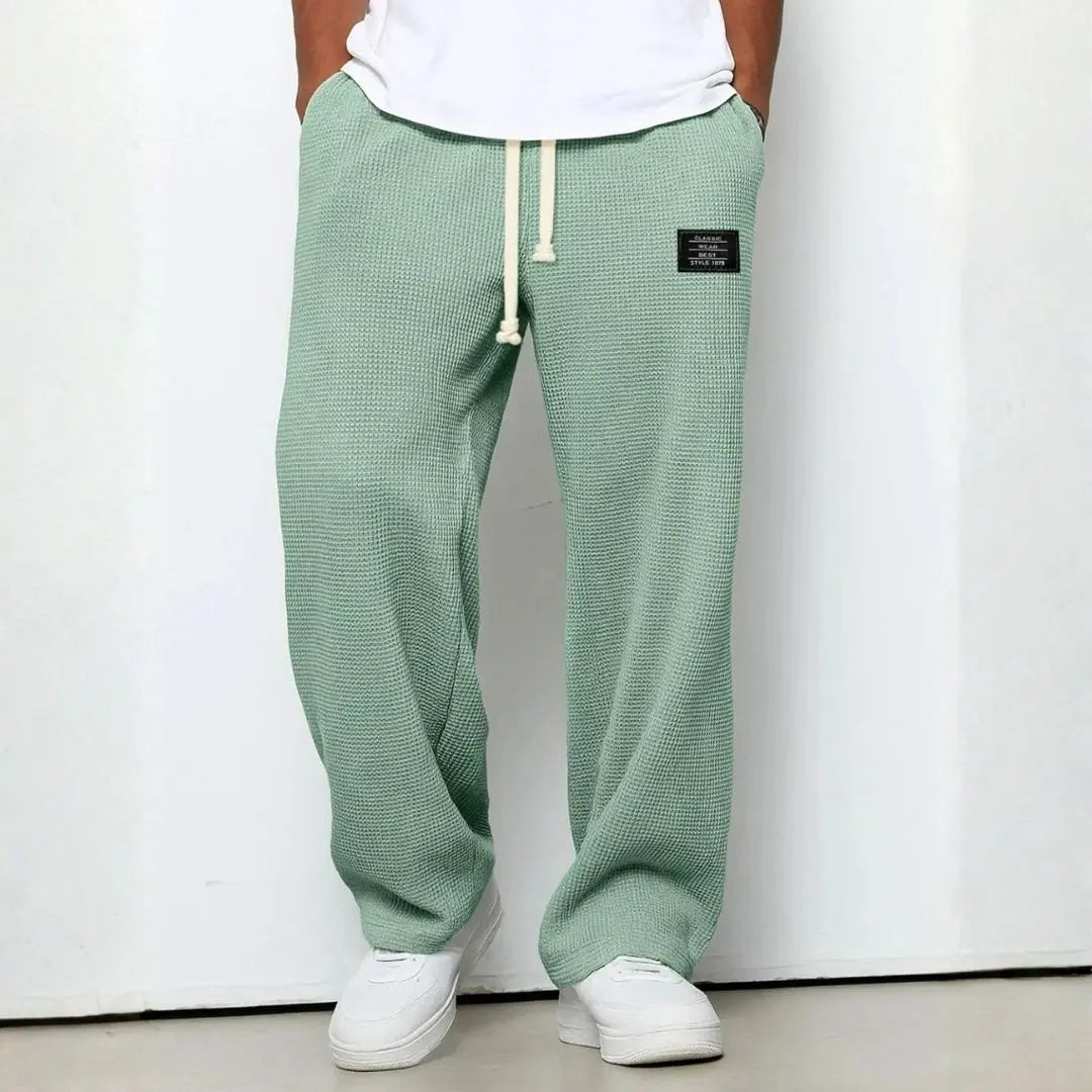 Breathable Adjustable-Waist Straight Lace Pants