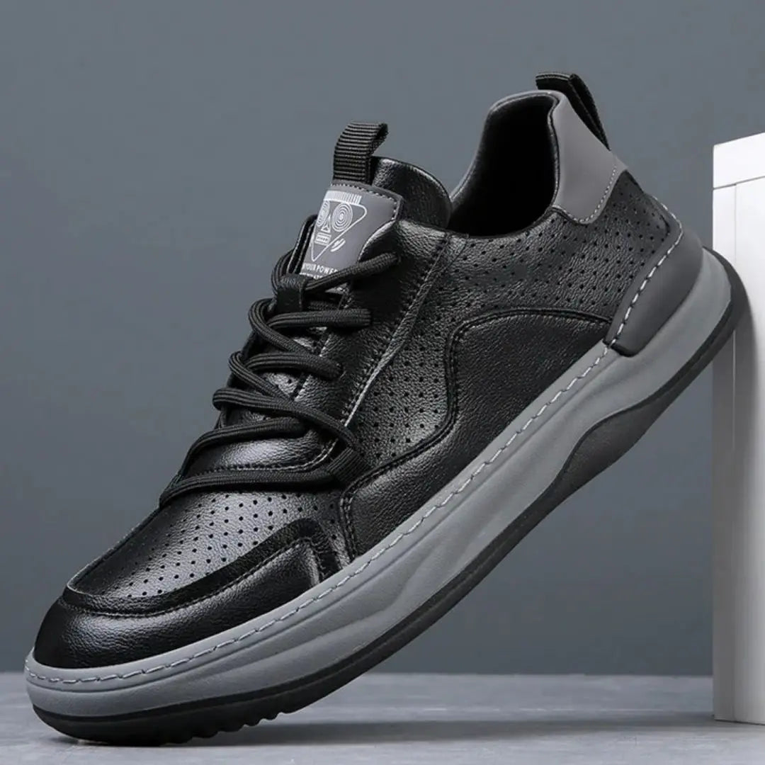Lusso Italiana Men's Genuine Leather Sneakers