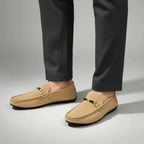 Bellano Men's Suede Buckle Loafers