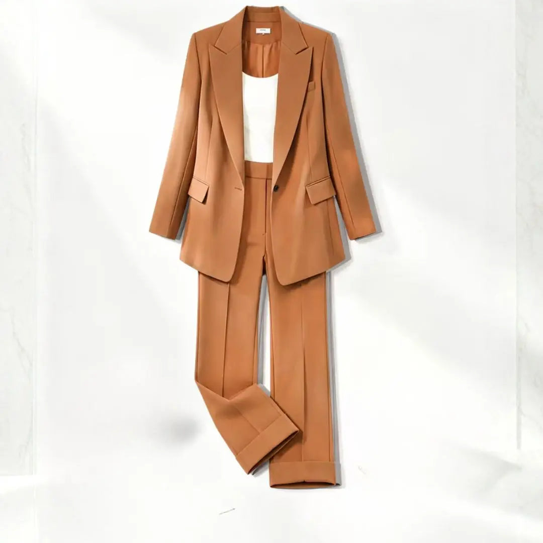 Ava - Women's Chic Two-Piece Blazer & Trouser Set
