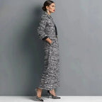 Women's Textured Long-Sleeve Two-Piece Outfit