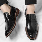 Veneto Men's Italian Penny Loafers