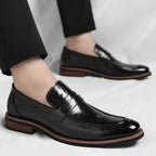 Veneto Men's Italian Penny Loafers