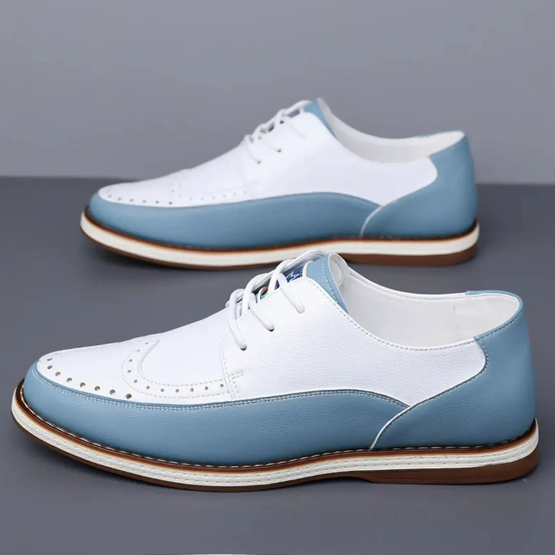 Thornbury Men's Two-Tone Leather Brogue Shoes