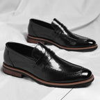 Veneto Men's Italian Penny Loafers