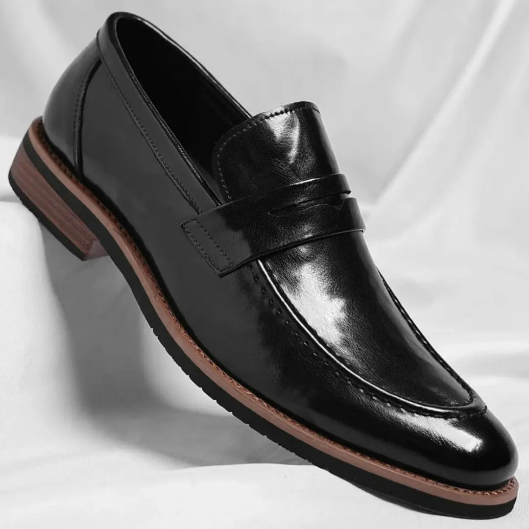 Veneto Men's Italian Penny Loafers