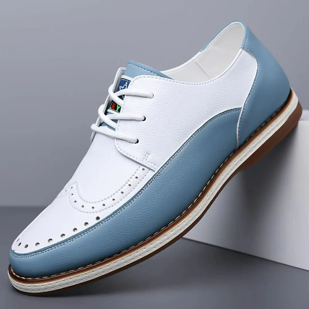 Thornbury Men's Two-Tone Leather Brogue Shoes