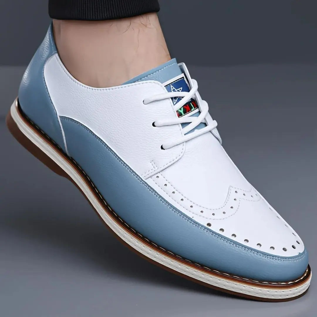 Thornbury Men's Two-Tone Leather Brogue Shoes