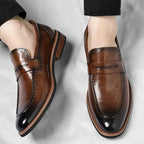 Veneto Men's Italian Penny Loafers