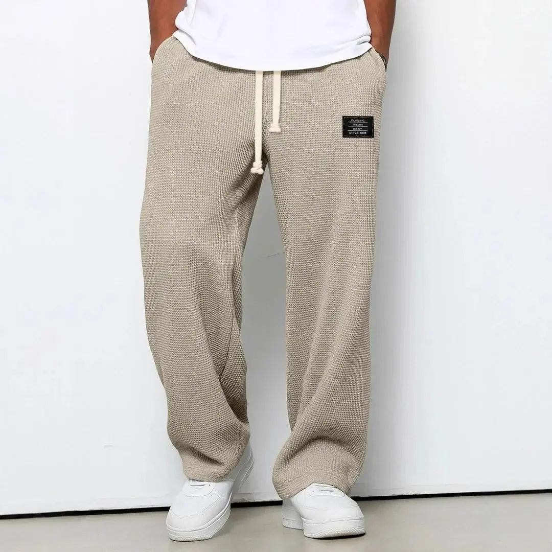 Breathable Adjustable-Waist Straight Lace Pants