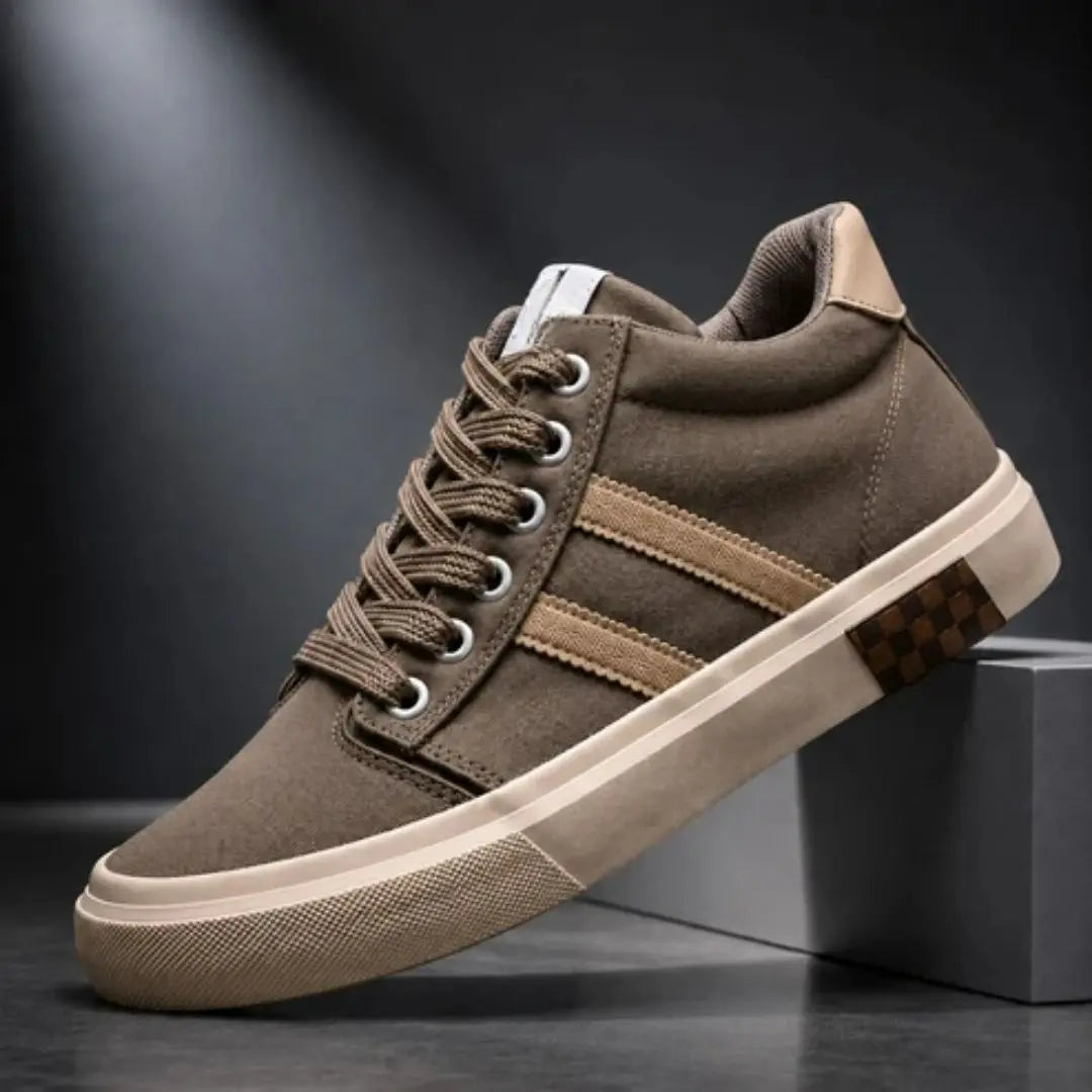 Redline Men's Bold Stripe Street Canvas Sneakers