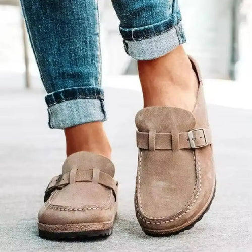 Bellamie Women's Suede Buckle Mules
