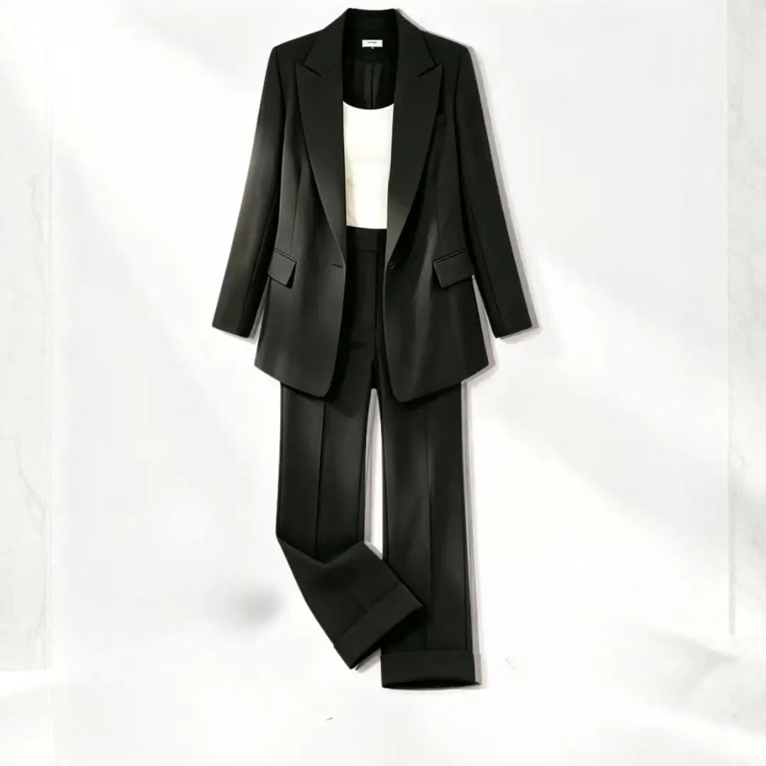 Ava - Women's Chic Two-Piece Blazer & Trouser Set