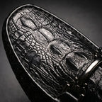 Vareno Men's Croc-Embossed Leather Loafers