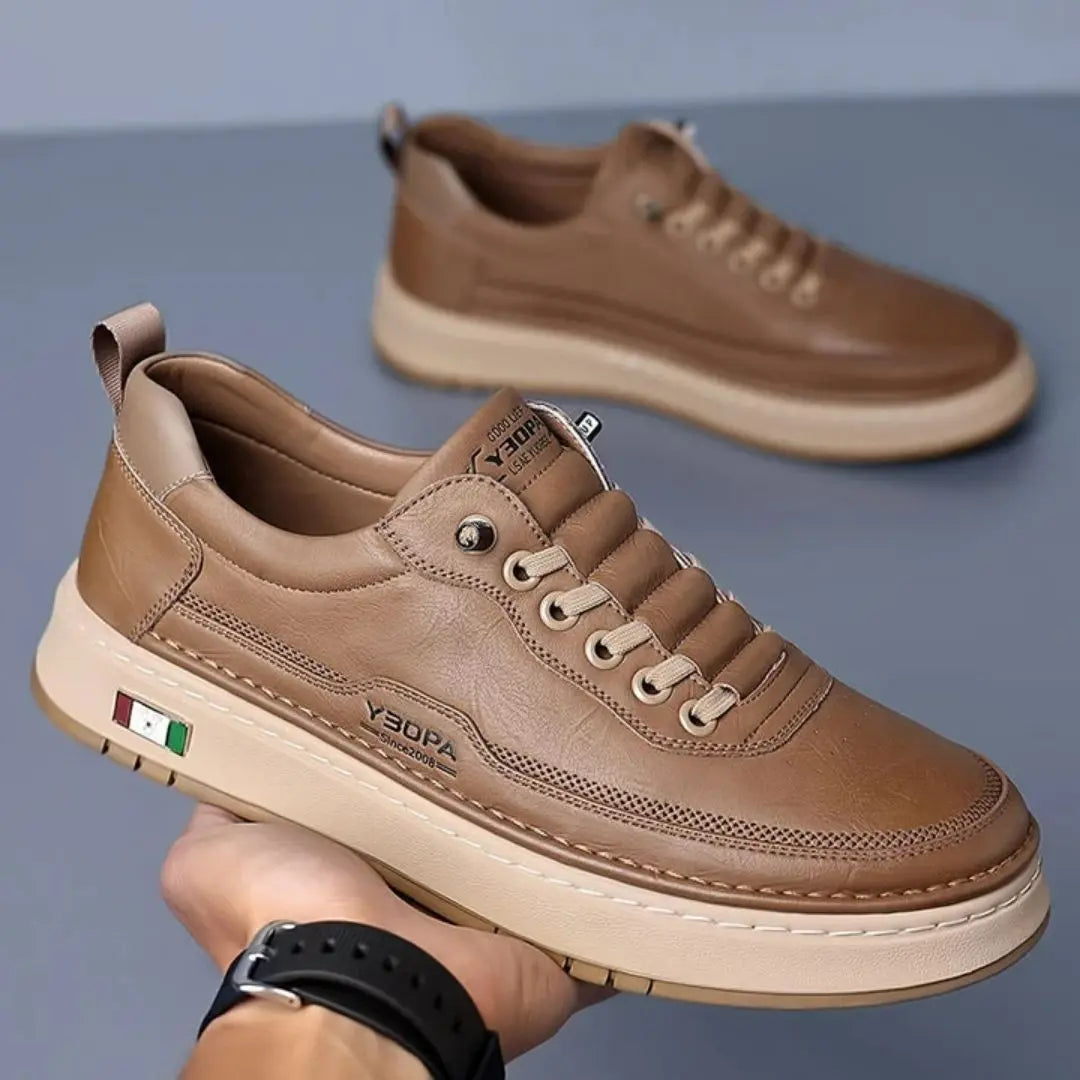 Lucetti Men's Genuine Leather Sneakers