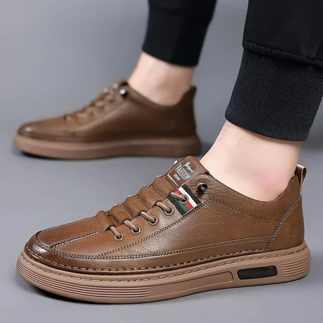 Lombardi Men's Genuine Leather Sneakers