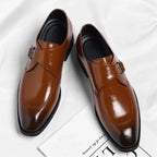 Danbury Men's Leather Monk Strap Loafers