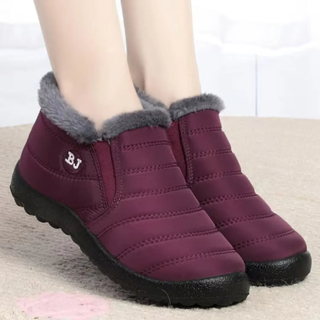 Snowberry Women's Fur-Lined Waterproof Ankle Boots