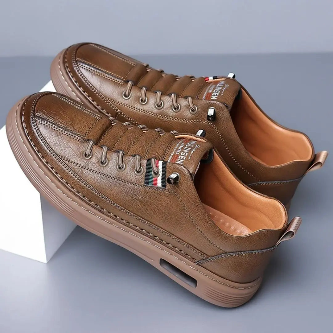 Lombardi Men's Genuine Leather Sneakers