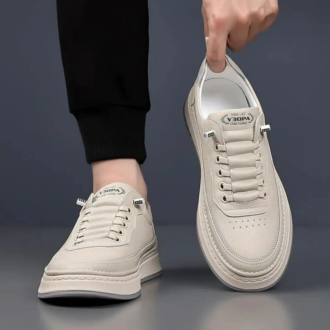Lucetti Men's Genuine Leather Sneakers