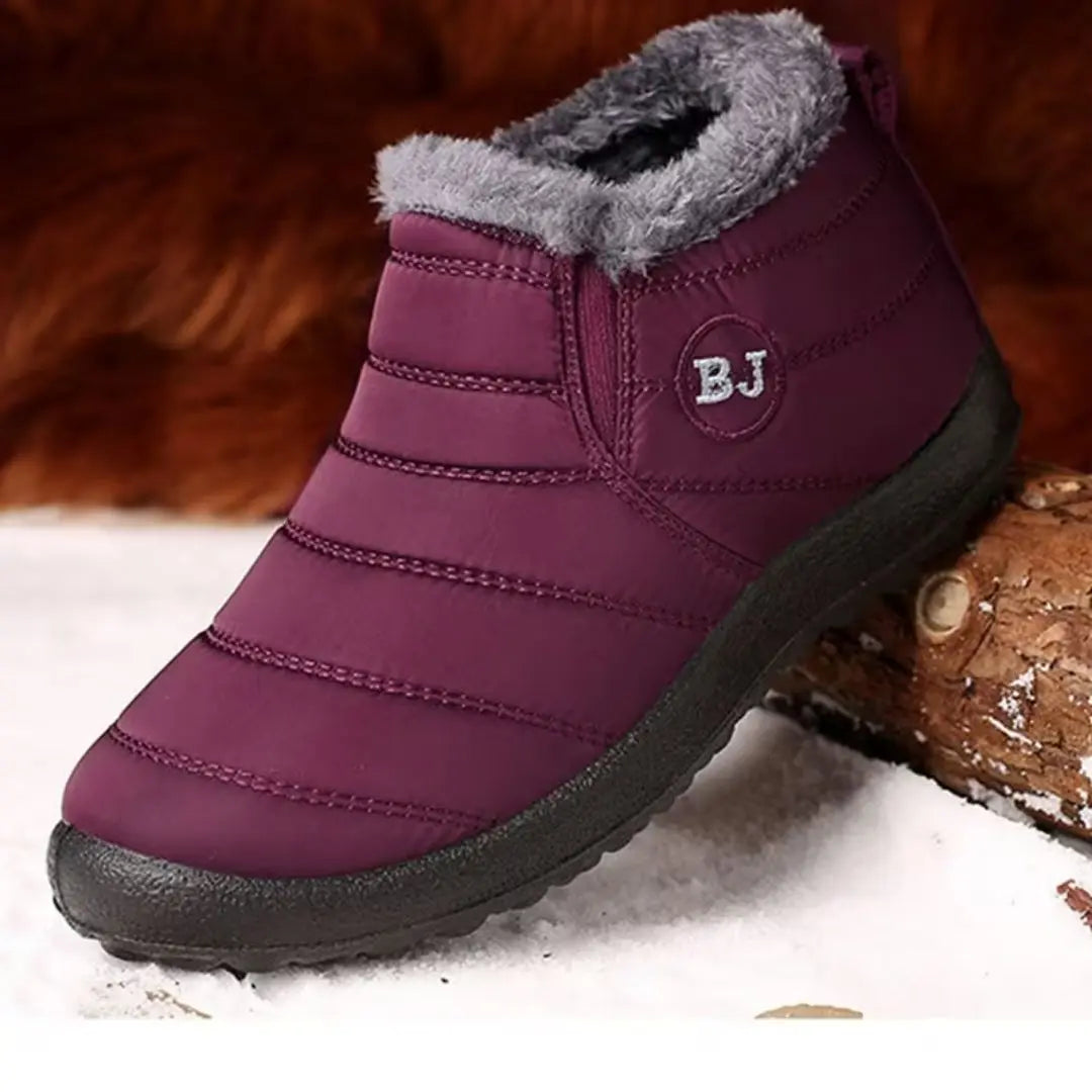 Snowberry Women's Fur-Lined Waterproof Ankle Boots