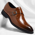 Danbury Men's Leather Monk Strap Loafers