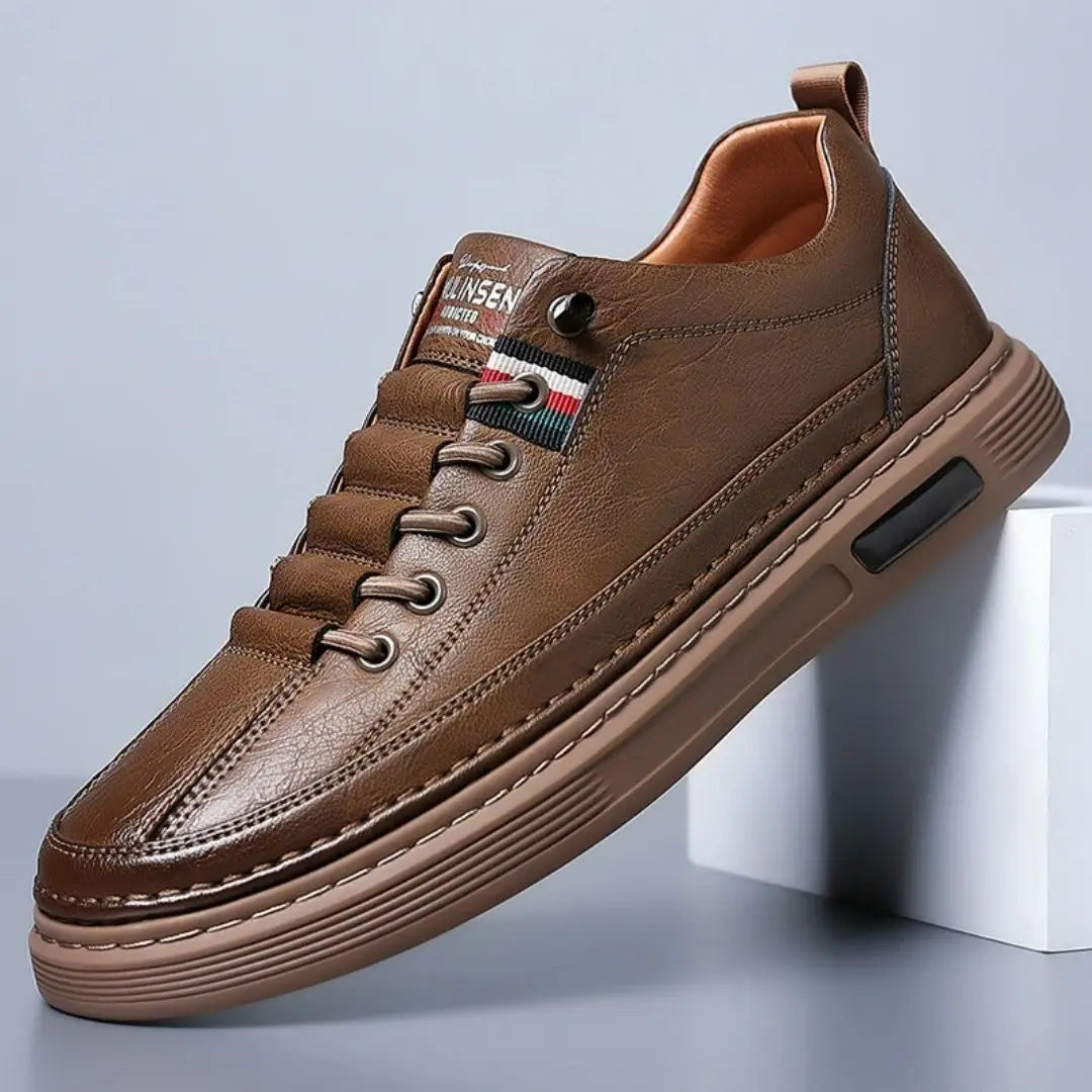 Lombardi Men's Genuine Leather Sneakers