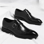 Danbury Men's Leather Monk Strap Loafers