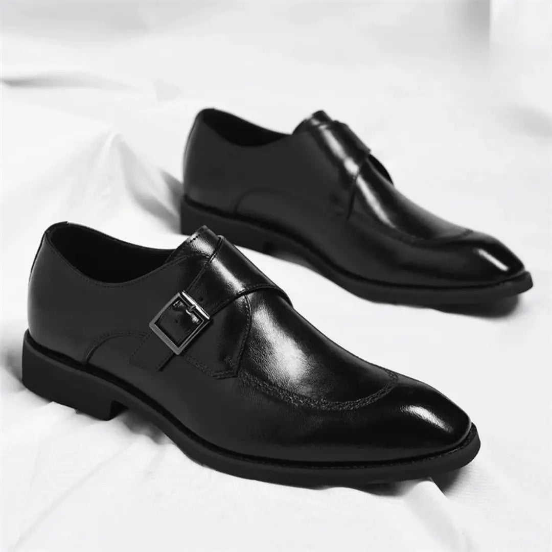Danbury Men's Leather Monk Strap Loafers
