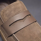 Calvino Men's Microsuede Penny Loafers