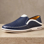 The Riva Men's Perforated Leather Driving Loafer