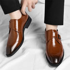 Danbury Men's Leather Monk Strap Loafers