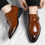 Danbury Men's Leather Monk Strap Loafers