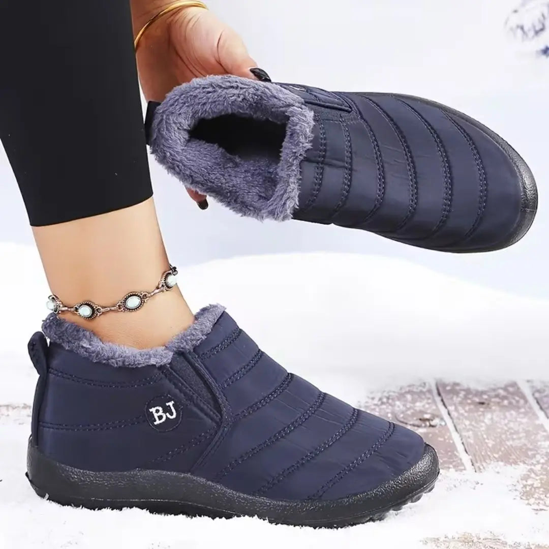 Snowberry Women's Fur-Lined Waterproof Ankle Boots