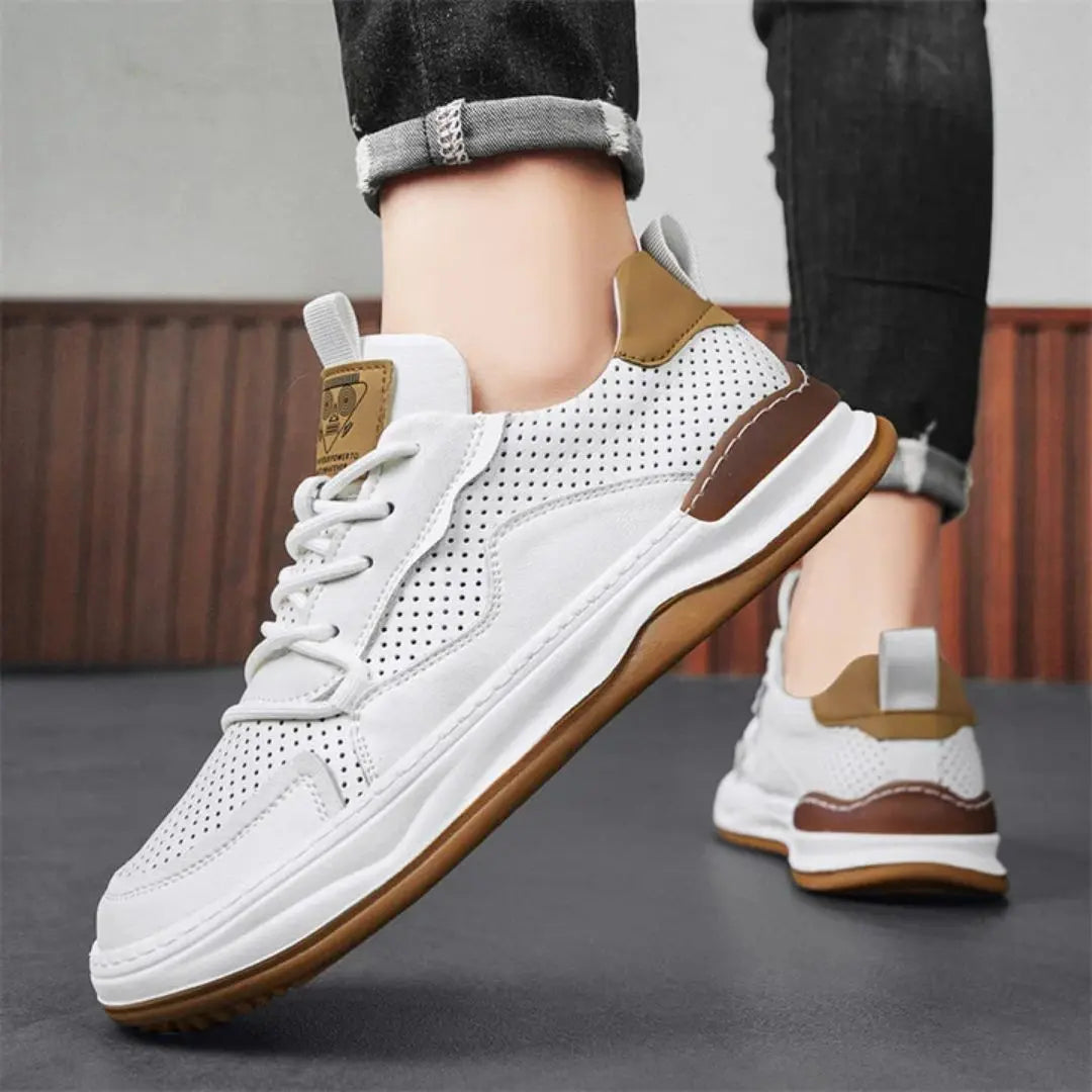 Lusso Italiana Men's Genuine Leather Sneakers