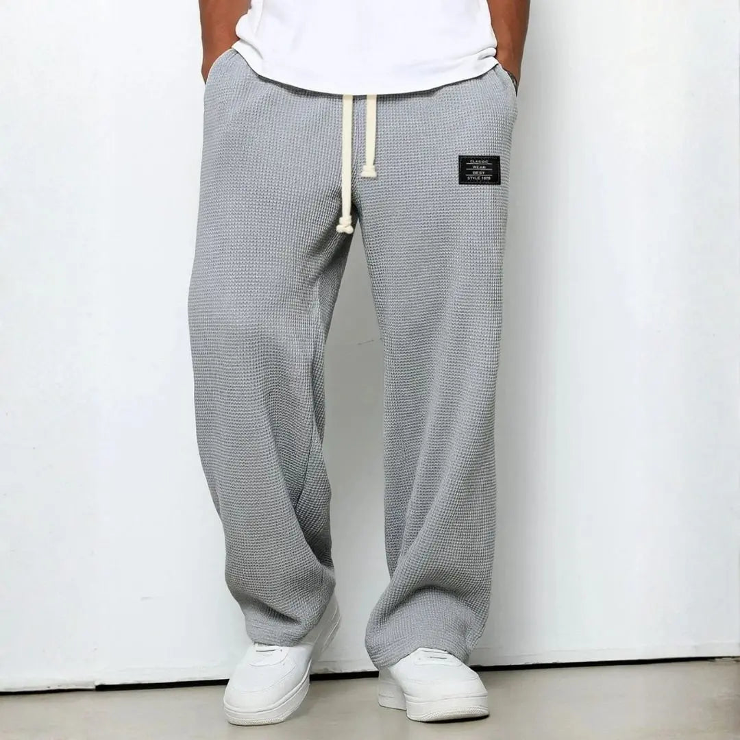 Breathable Adjustable-Waist Straight Lace Pants