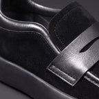 Calvino Men's Microsuede Penny Loafers