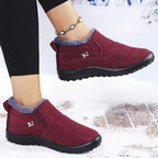 Snowberry Women's Fur-Lined Waterproof Ankle Boots